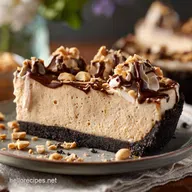 NoBake Peanut Butter Pie: Creamy Fluffy Pie with Chocolate Crust