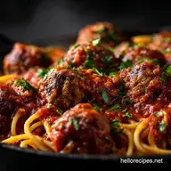 Spaghetti and Meatballs: Nonnas Tender, Slow-Simmered Sunday Gravy