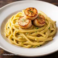 Seared Scallops Pasta LemonGarlic Perfection