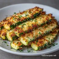 Parmesan Roasted Zucchini: Crispy