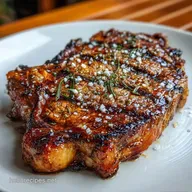 Grilled Ribeye Steak with Garlic Butter