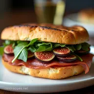Prosciutto Panini Perfection Fig Arugula Delight