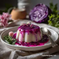 Vibrant Purple Cabbage Panna Cotta Healthy: Stunning Vegan Dessert