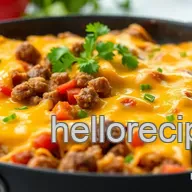 Ultimate Easy Quick One-Pan Beef Skillet with Cheese: 10-Minute Comfort