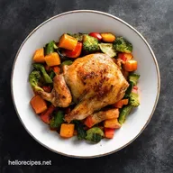 Quick Roasted Chicken and Veggies Easiest OnePan Rainbow Dinner