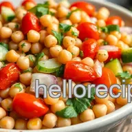 Easy & Zesty Quick Spiced Fresh Garbanzo Bean Salad: Packed with Flavor!