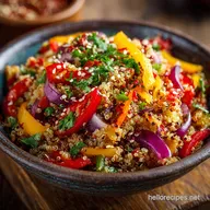 Rainbow Quinoa Salad with Chili Garlic Sesame Dres Easy Meal Prep Superfood