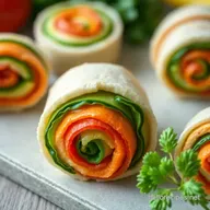 Rainbow Veggie Pinwheels: Fun Lunch Ideas for Kids!