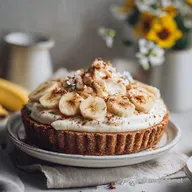 Raw Vegan Banana Cream Pie No Bake