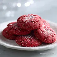 Valentines Day Red Velvet Cookies Recipe in 25 Minutes