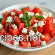 Easy & Refreshing Feta Cheese and Watermelon Salad Recipe: The Perfect Summer Dish