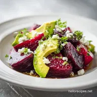 Roasted Beet Avocado Feta Salad for 4 Servings