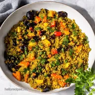 Roasted Rainbow Veggies with LemonHerb Quinoa Healthy Side Dishes