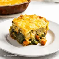 Roasted Veggie Halloumi Shepherds Pie A Veggie Recipes Win