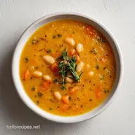 Roasted Vegetable Soup with Beans: Silky