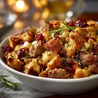 Sausage Apple and Cranberry Stuffing: The Cracking Recipe for Crispy Tops