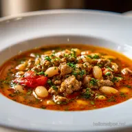 Italian Sausage White Bean Soup for 6 Servings