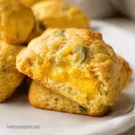 Savory Breakfast Cheddar Chive Scones Recipe
