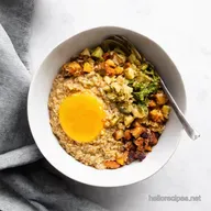 Savory Sunrise Oatmeal Hearty Healthy Breakfast Power Bowl