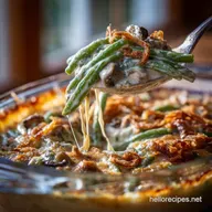 Southern Green Bean Casserole: Worlds Best with Silky Mushroom B&eacute;chamel