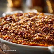Southern Sweet Potato Casserole with Rich Creamy Pecan Streusel
