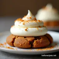 Chewy Ginger Molasses Sandwich Cookies with Buttercream