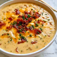 Spicy Baked Potato Soup with Pepper Jack