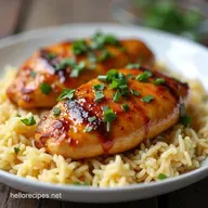 Sticky Tangy Honey Mustard Chicken with Perfect Fluffy Rice