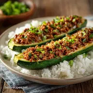 Stuffed Zucchini Main Dish with Beef