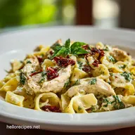 Sun Dried Tomato Chicken Pasta for 4 Servings