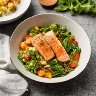 SunKissed Mediterranean Salmon Bowl Fresh Easy