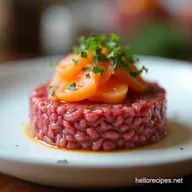 Surf Turf Tartare Minced Beef and Smoked Salmon Recipe