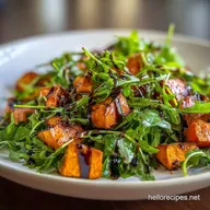 Sweet Potato Arugula Salad Recipe: Roasted Sweet Potato