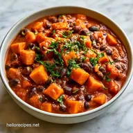 Dairy-Free Sweet Potato Chili with Red Pepper
