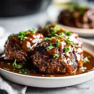 Salisbury Steak with Brown Gravy for 4 Servings
