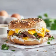 Steak Egg and Cheese Bagel: Gourmet Breakfast Sandwich Recipe
