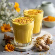 Creamy Vegan Golden Milk Smoothie with Turmeric and Ginger