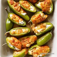 Spicy Vegan Hot Appetizers Jalape&ntilde;o Poppers with Cashew Cream
