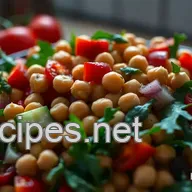 Quick & Easy Chickpea Salad: My Vibrant Mediterranean Delight