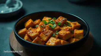 Easy & Crispy Air Fryer Tofu Recipe: My Golden Crunchy Delight recipe card
