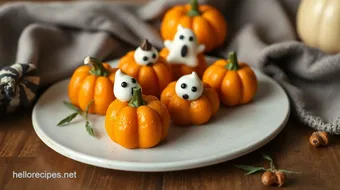 Assemble Mini Orange Pumpkins & Ghost Treats