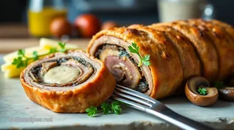 Bake Beef Wellington - Deliciously Fancy Dish recipe card