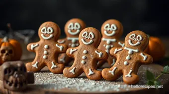 Bake Gingerbread Men with Spooky Skeletons