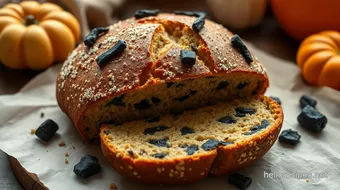 Bake Halloween Bread with Eerie Charcoal