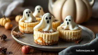 Bake Mini Cheesecakes with Ghostly Toppers