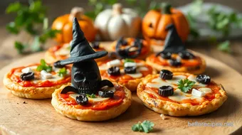 Bake Mini Halloween Pizzas for Kids Fun