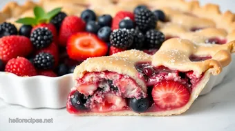 Bake Mixed Berry Pie: Sweet & Easy Delight recipe card