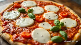 Bake Mozzarella Pizza with Fresh Toppings