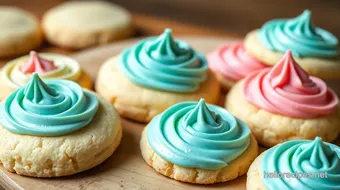 Bake Sugar Cookies with Colorful Buttercream