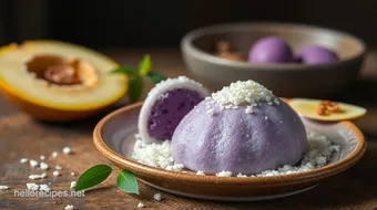 Cook Ube Mochi with Coconut Delight